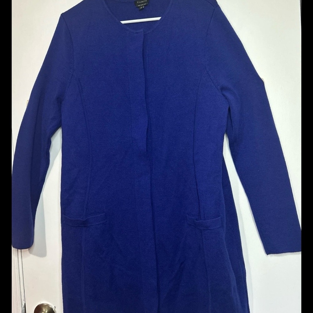 Talbots Royal Blue Merino Wool Sweater